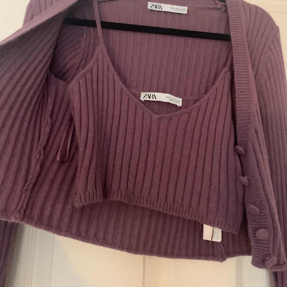 Zara Crop top and Sweater